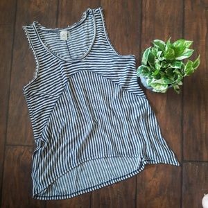Anthropologie Paper Crane Small Striped Tank